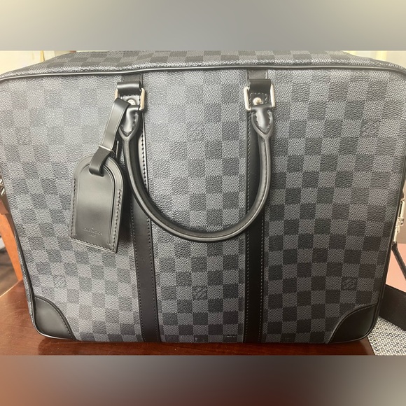 Louis Vuitton Porte-Documents Voyage Briefcase Damier Graphite - Picture 1 of 8